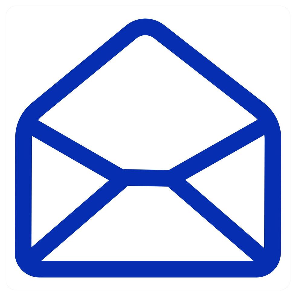 Envelope and open message icon vector