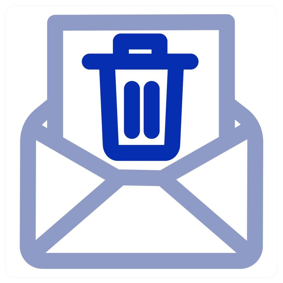 Trash Message icon concept vector