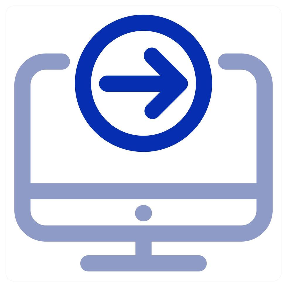 Send Laptop icon concept vector