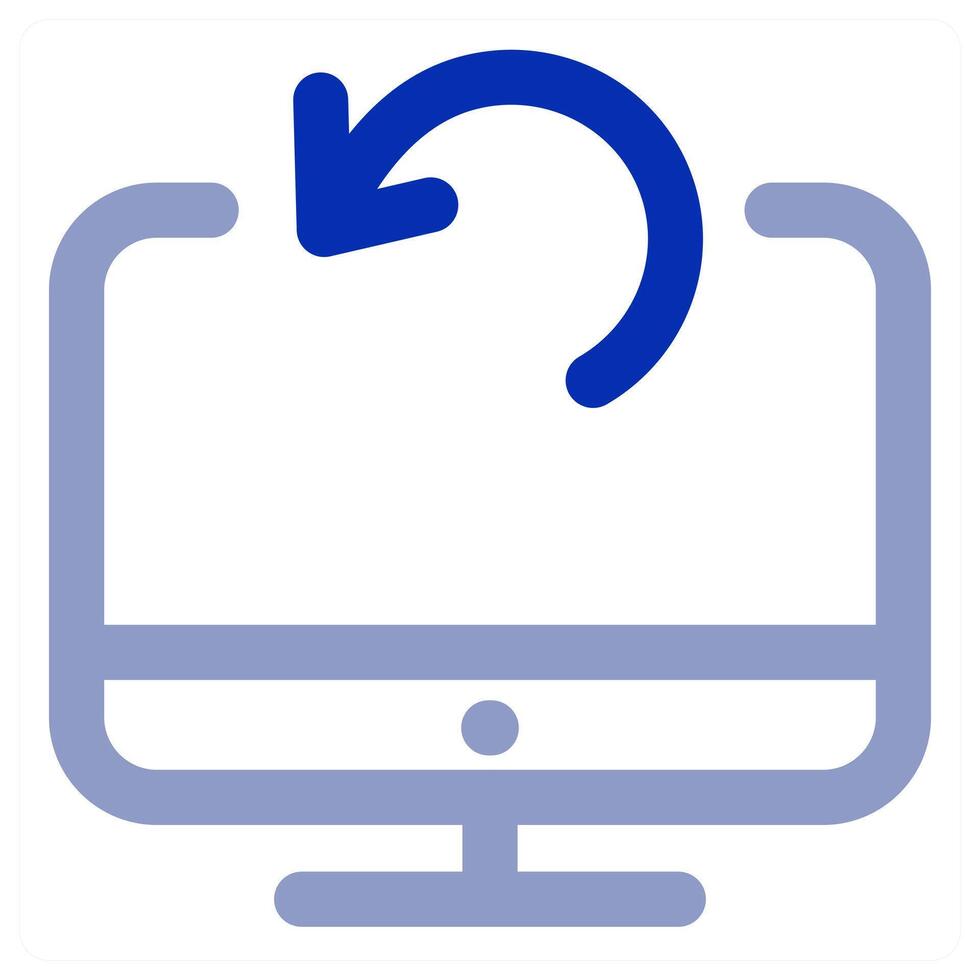 Refresh Laptop icon concept vector