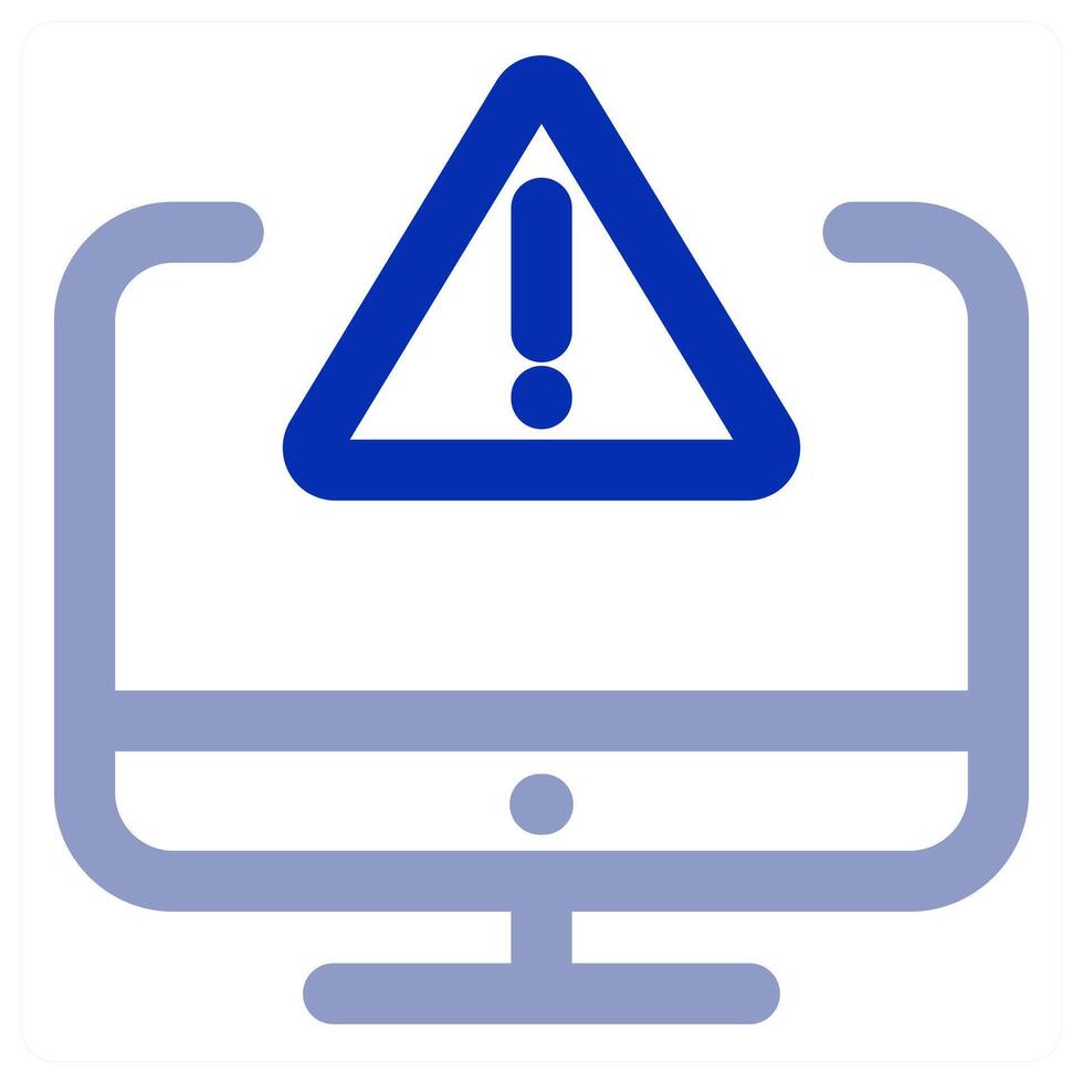 Alert Laptop icon concept vector