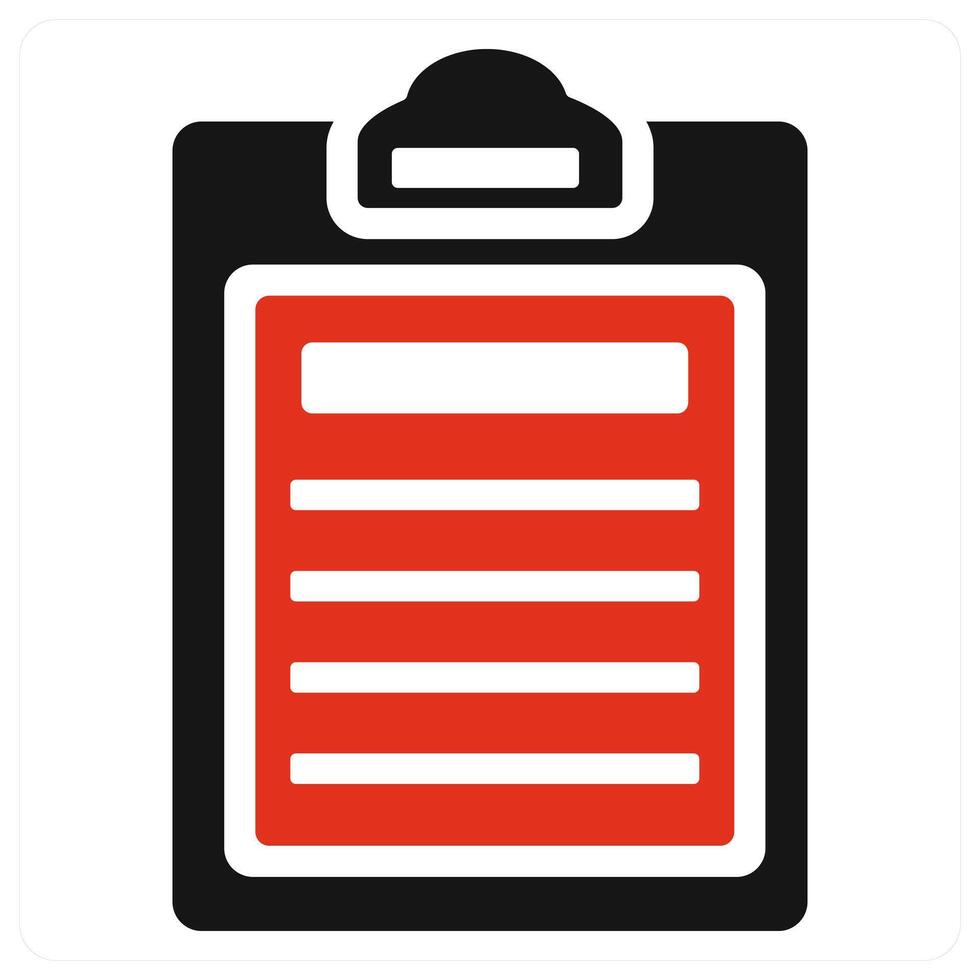 List icon concept in red vector