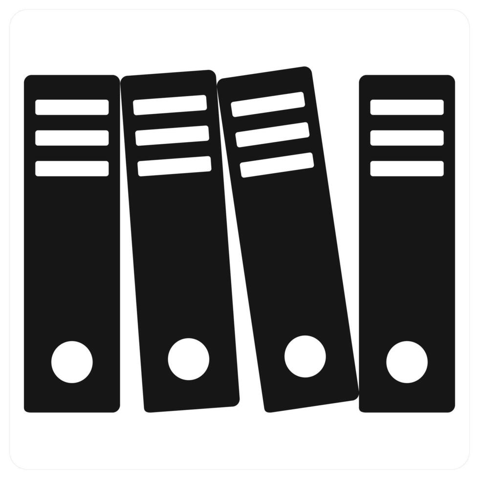 Files icon concept in red vector