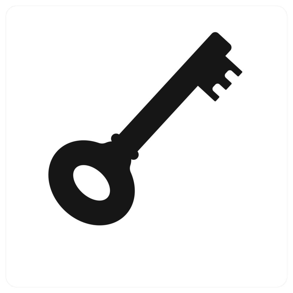Key icon concept in red vector