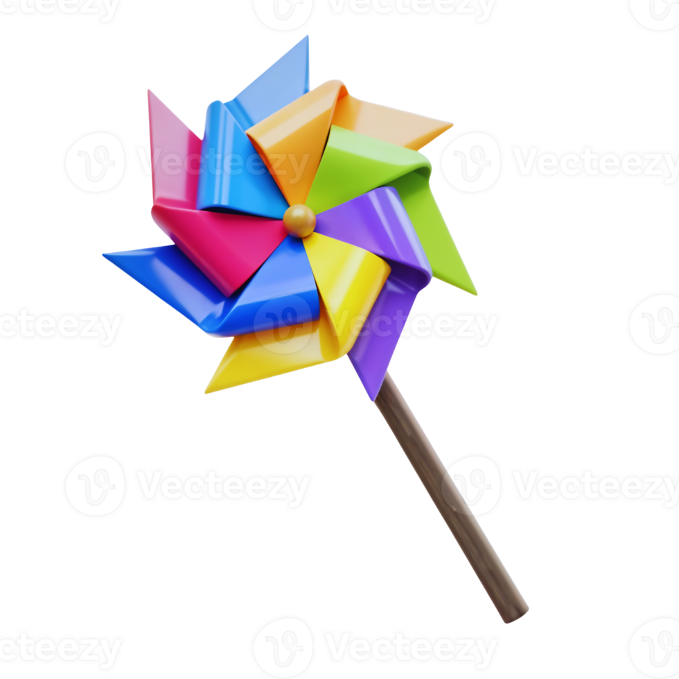 Brightly colored pinwheel adds joy to outdoor playtime png