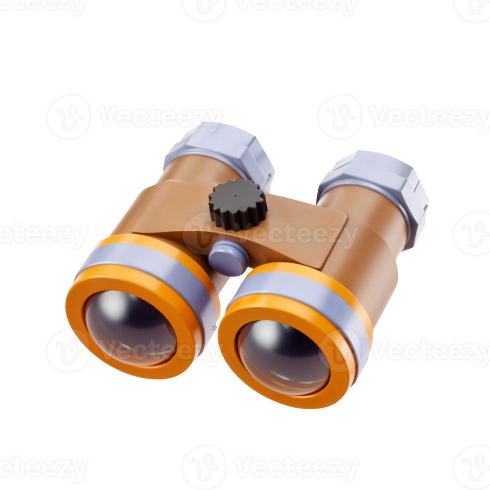 Unique brown binoculars designed for outdoor adventures png