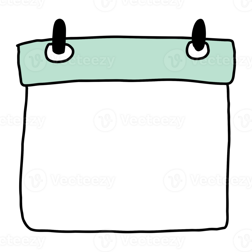 Simple Blank Calendar Illustration png