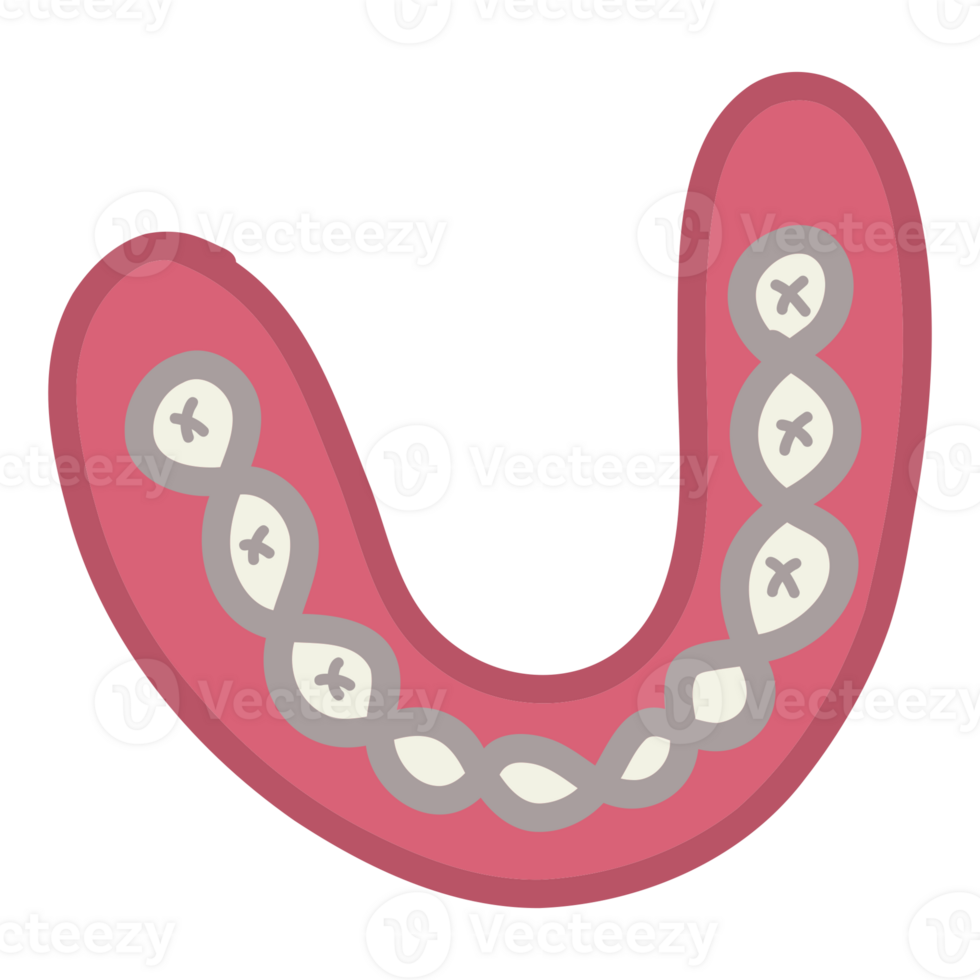 a tooth with a toothbrush on it png