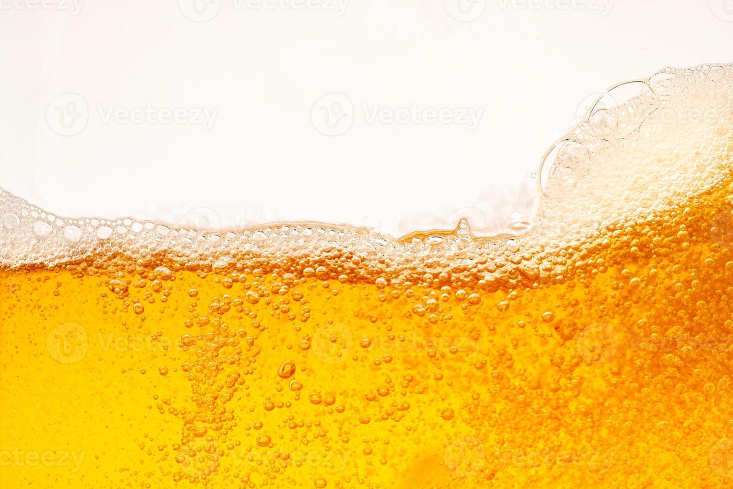 Close up bright orange Oil or beer splash texture and nature waves, Beautiful waves curve and little bubbles smooth for graphic design and background, Oil Bubbles, Soft beer photo