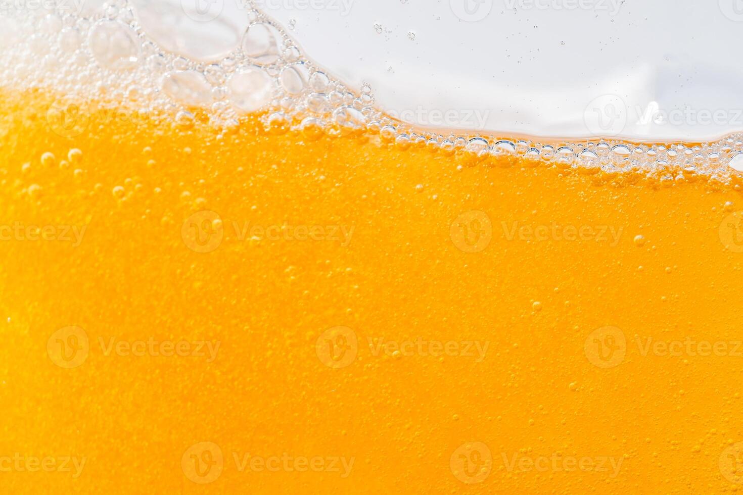 Close up bright orange Oil or beer splash texture and nature waves, Beautiful waves curve and little bubbles smooth for graphic design and background, Oil Bubbles, Soft beer bubbles, photo