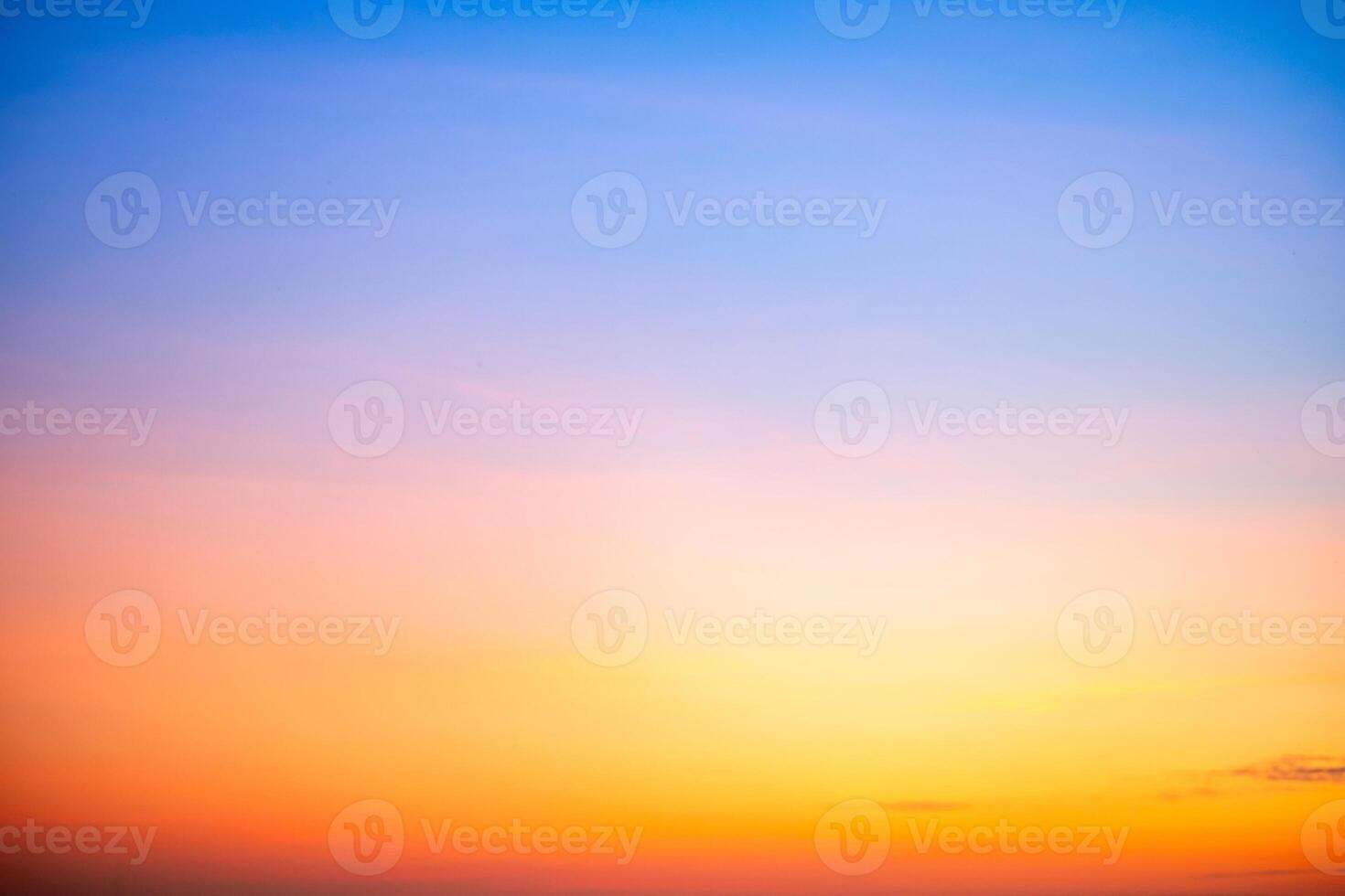 Sky,sunset, beautiful , luxury soft gradient orange gold clouds and sunlight on the blue sky perfect for the background, Sunrise on morning or everning in winter warm time ,Twilight summer,silhou photo