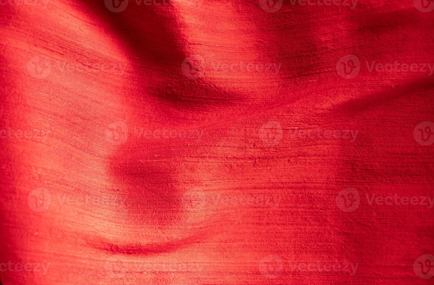 Abstract of shiny red silk White wrinkled fabric background texture and Texture with copy space ,Creased or wrinkled white fabri photo