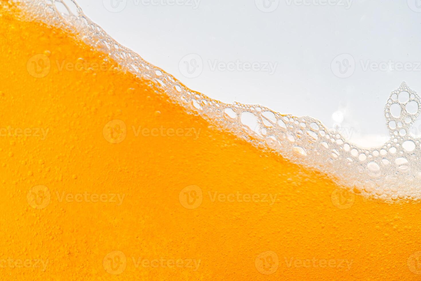 Close up bright orange Oil or beer splash texture and nature waves, Beautiful waves curve and little bubbles smooth for graphic design and background, Oil Bubbles, Soft photo
