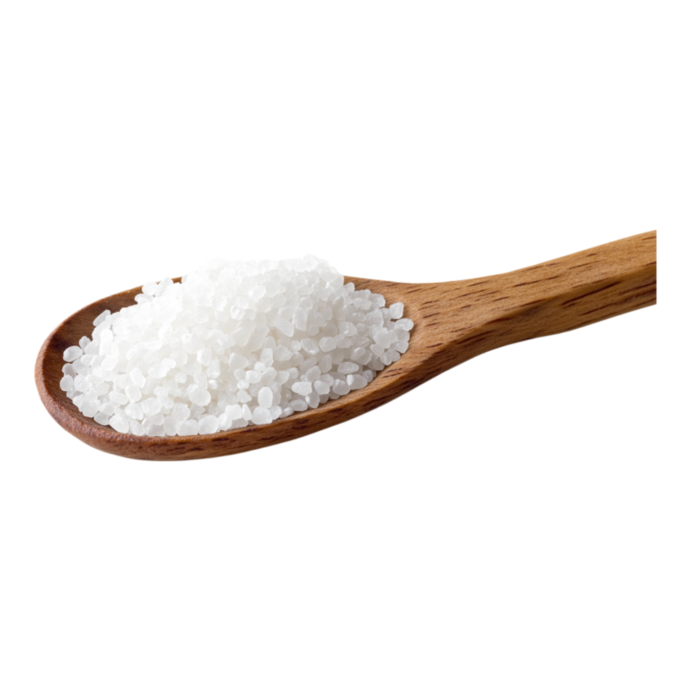Wooden Spoon White Salt Crystals Grains Cooking Food Ingredient meal diet high black macro spice png