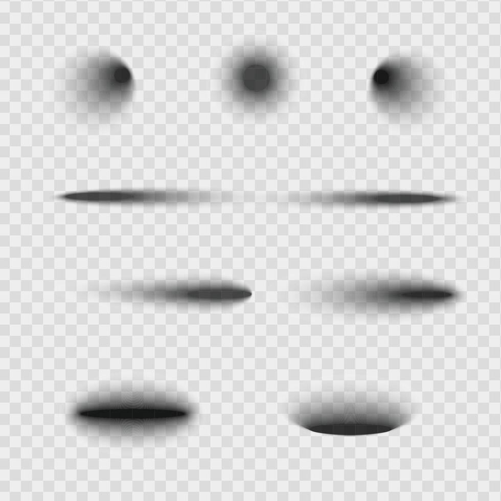 Set of round eyeshadows vector