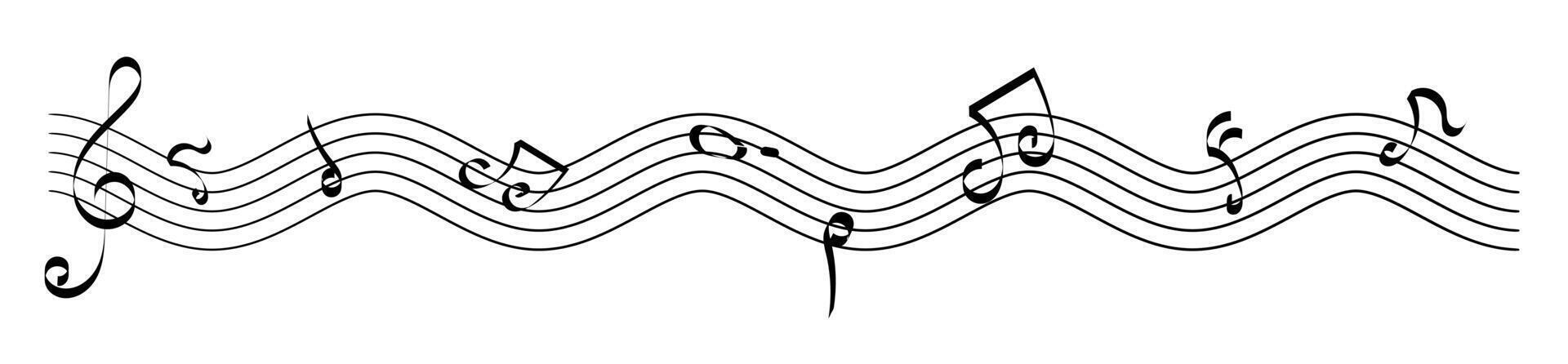 Timeless vintage music symbols, abstract musical art, creative card design features. vector