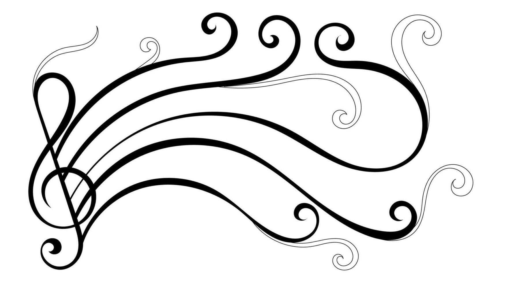 Classic music motifs, contemporary sound design patterns. vector