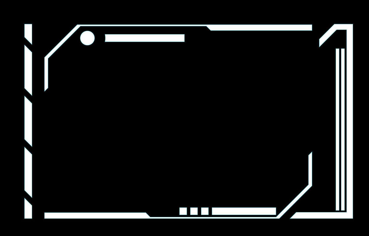 Live streaming frames for gamers, incorporating technology and futuristic design concepts. vector