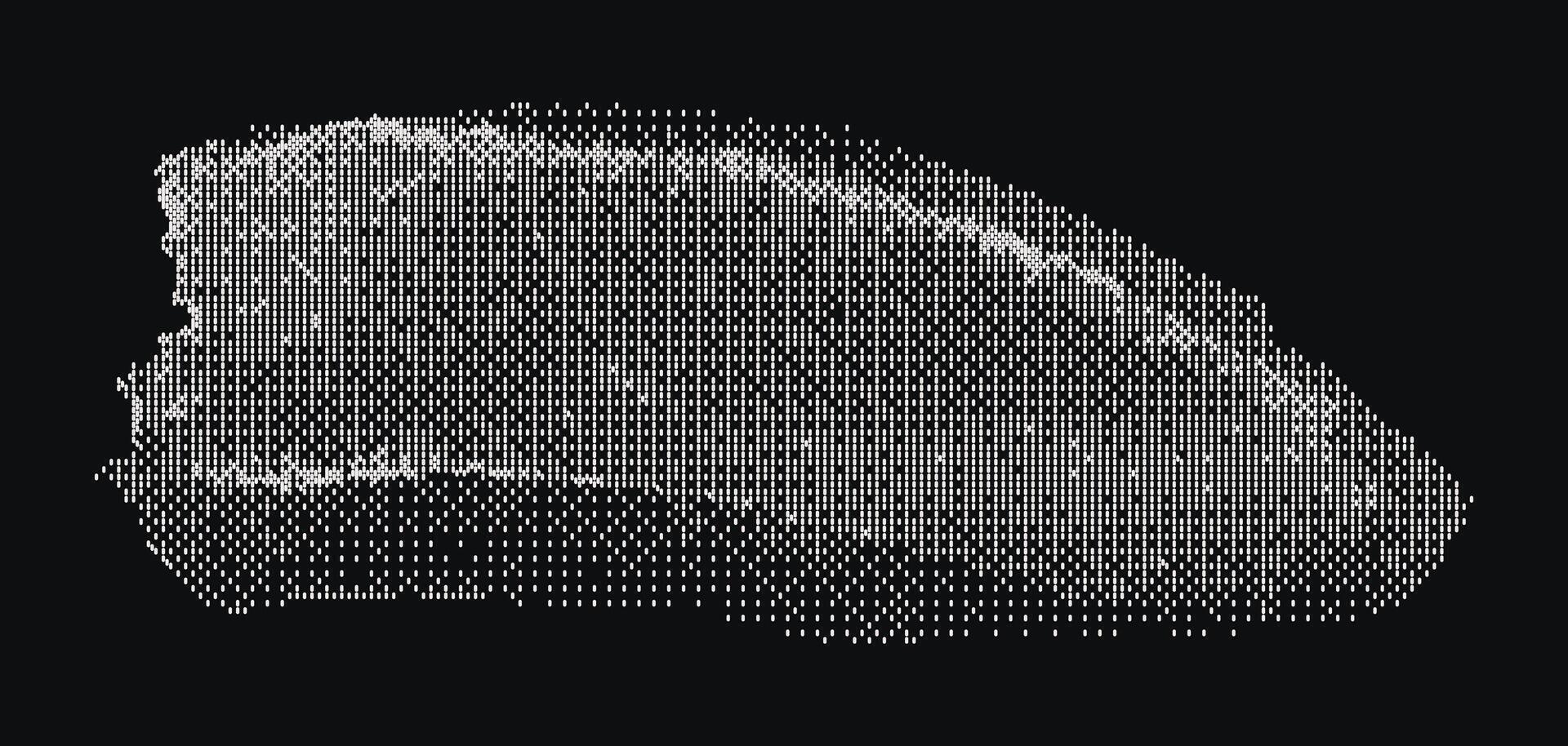 abstract halftone brush stroke. Isolated pop art dotted overlay texture vector