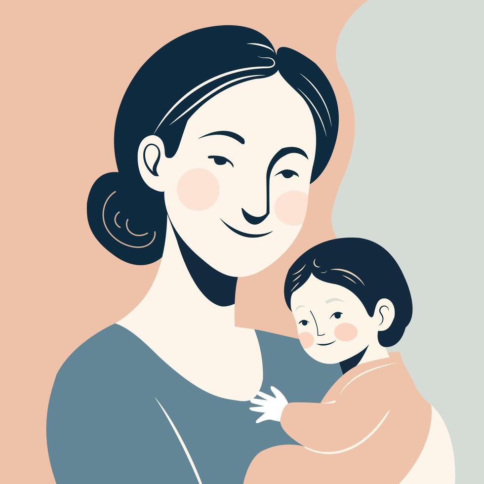 Elegant and Gentle Background for Mothers Day Messages vector