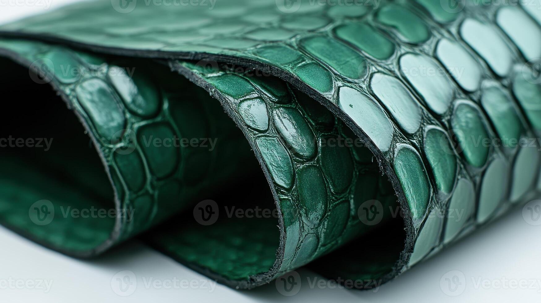 Luxurious green alligator leather texture for fashion and accessories design photo