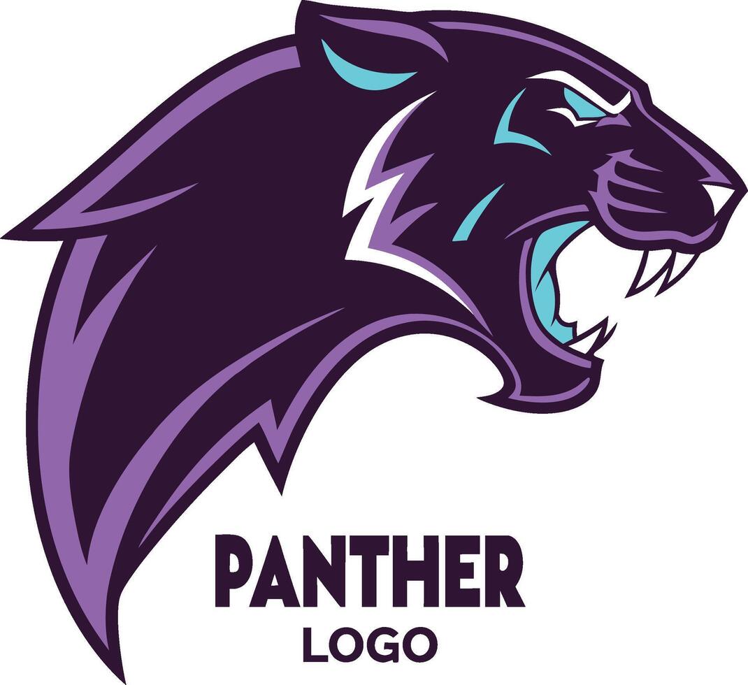 Sharp Panther Head Mascot Illustration EPS File vector