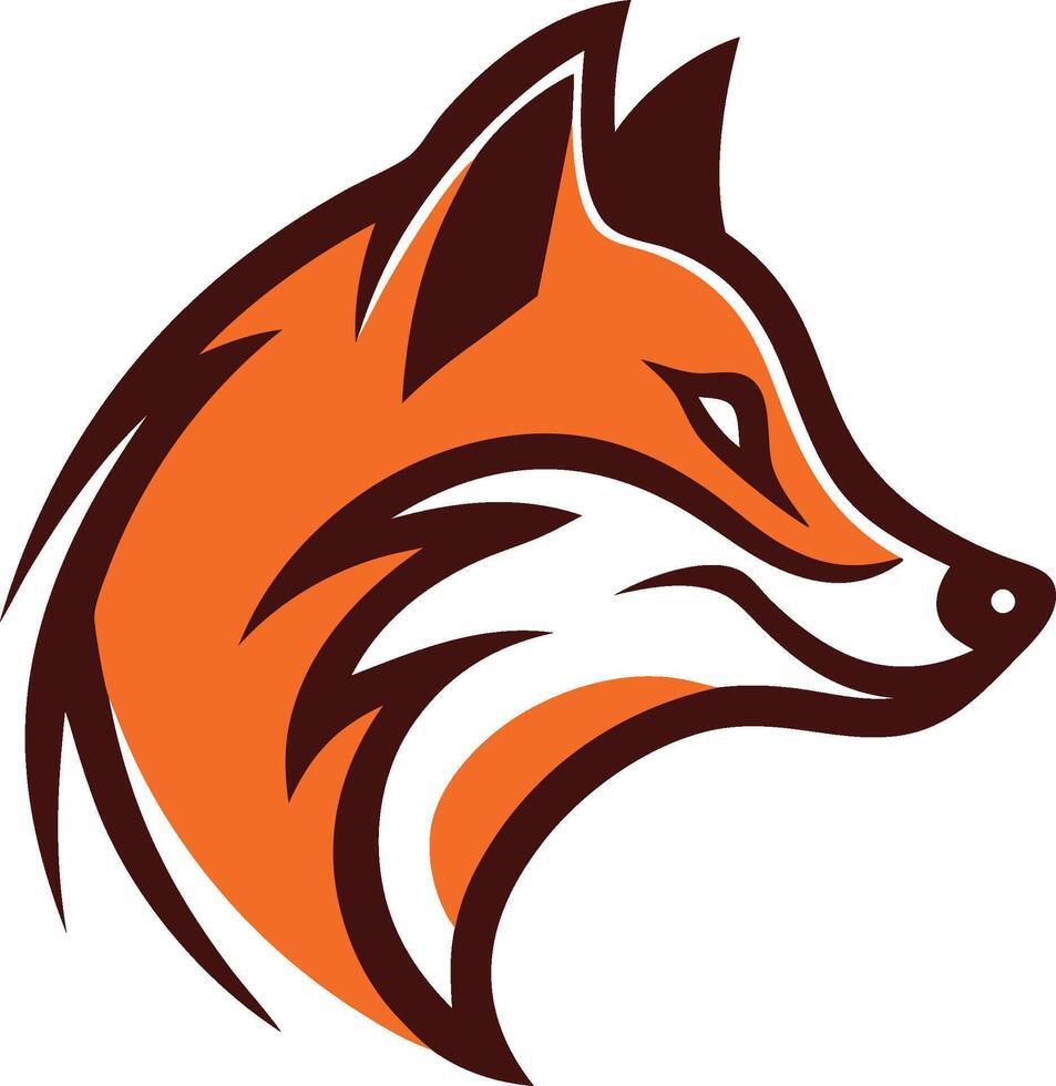 Modern fox Head Logo EPS Download vector