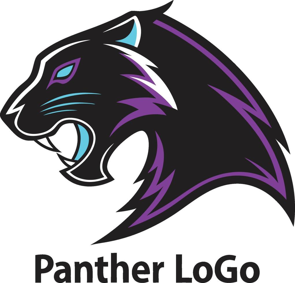 Sharp Panther Head Mascot logo EPS File vector