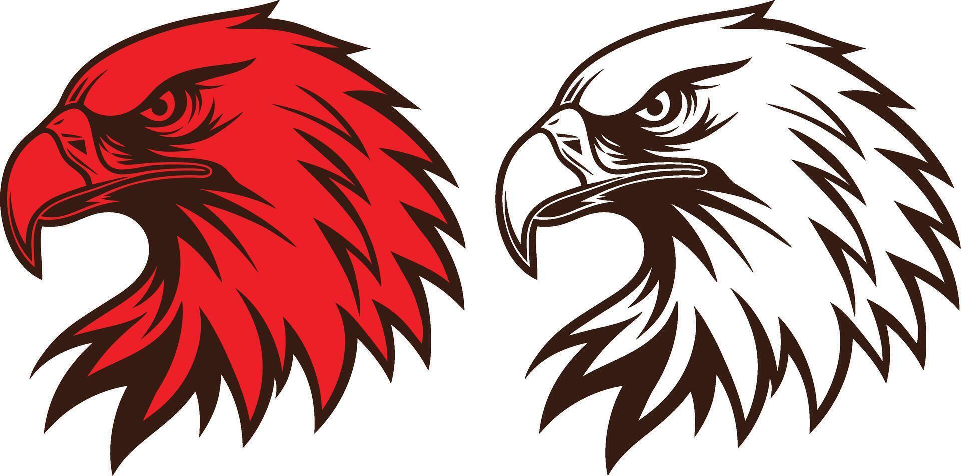 Fierce Eagle Head Emblem Illustration EPS File vector