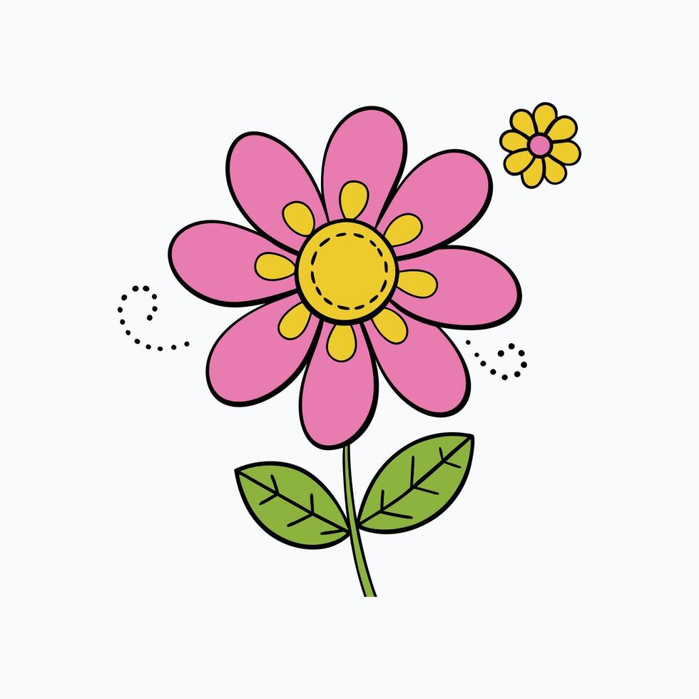 Flower Drawing Hand-Drawing vector