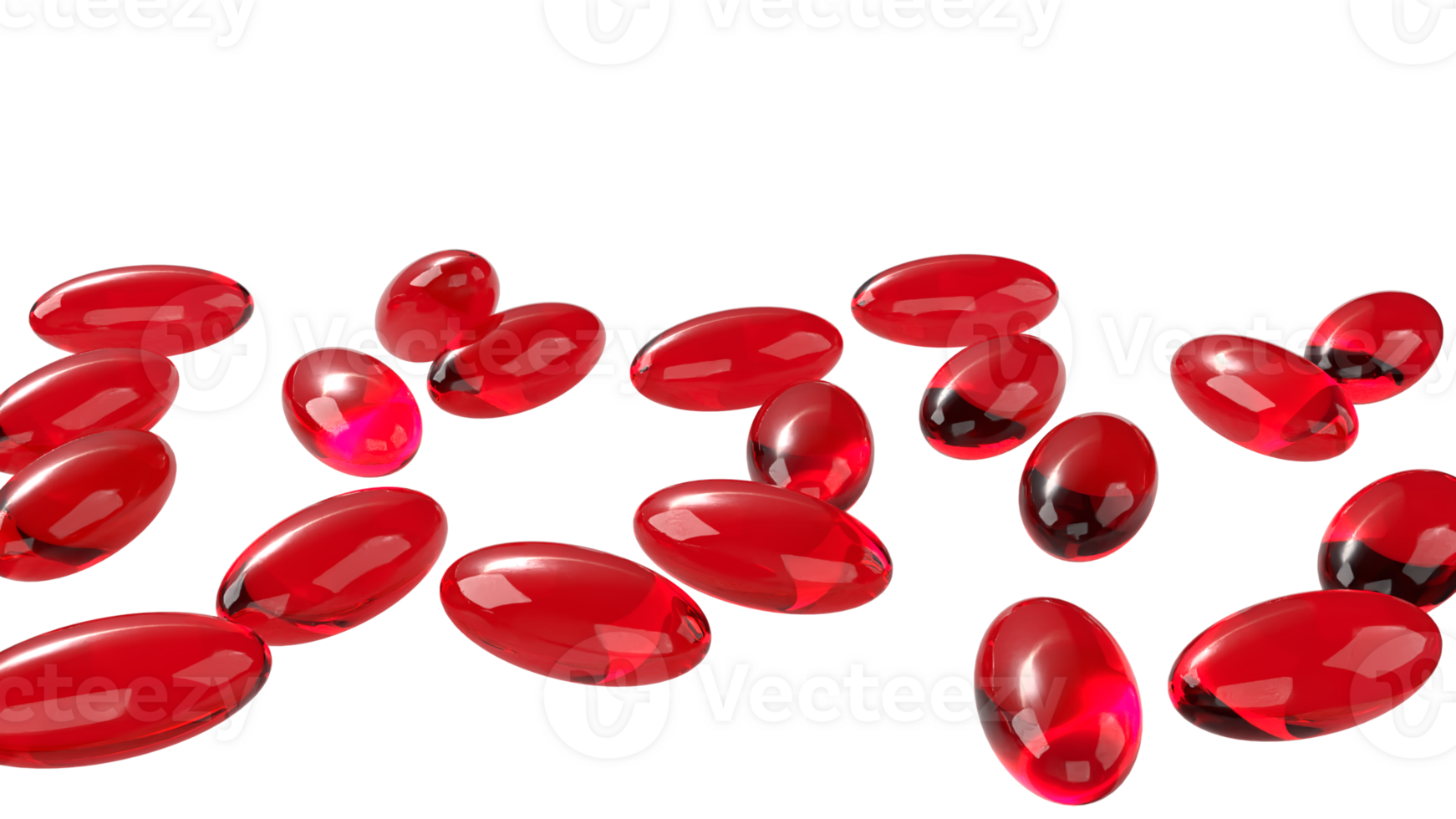 Red pill for Astaxanthin or Heathy concept 3d Rendering. png