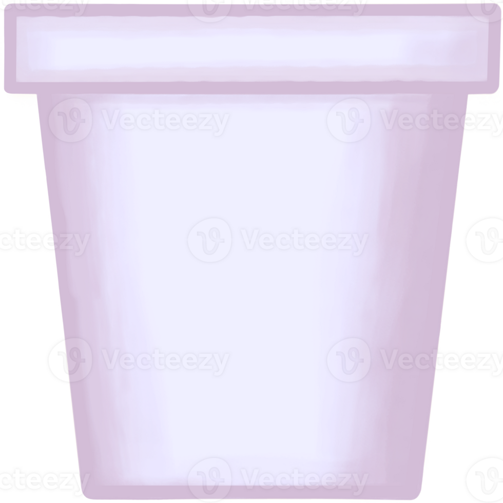 Lovely style and colors of a soft purple tall pot for grow plant. png