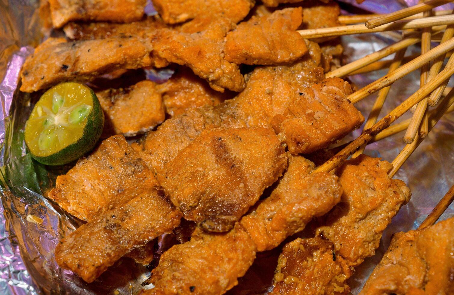 pork barbeque with calamansi photo