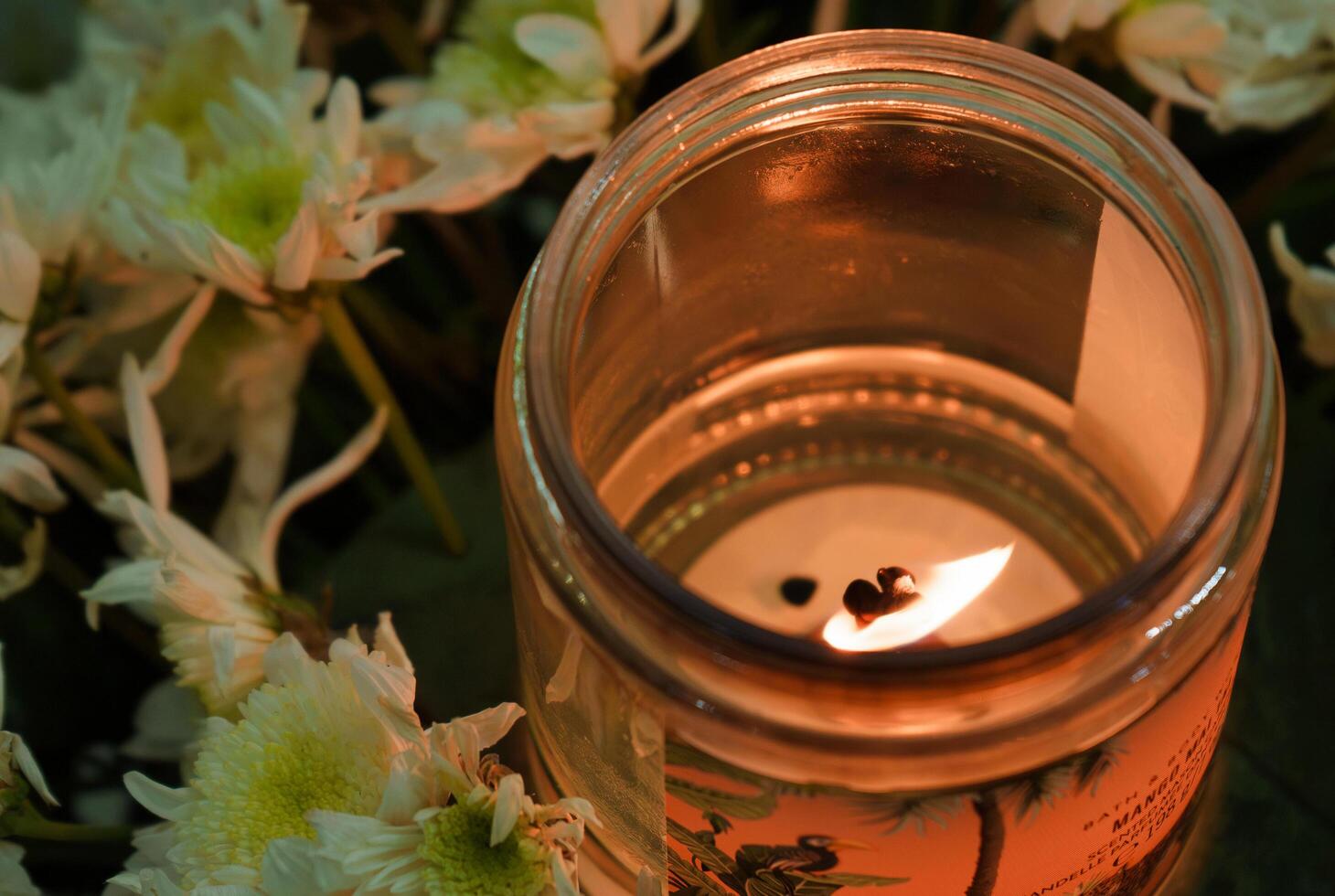 candle light during a wake photo