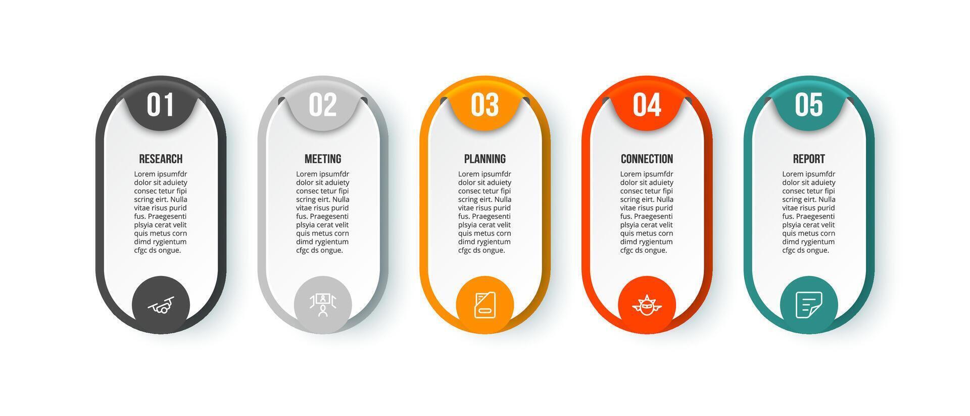 Modern infographic desig. vector