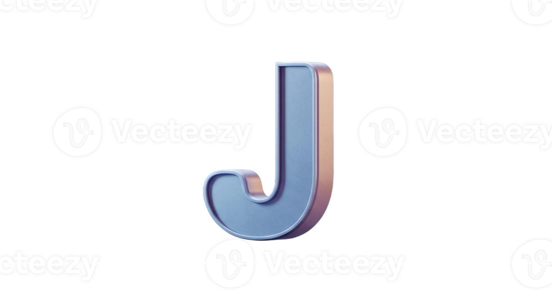 A blue letter j in 3d design png