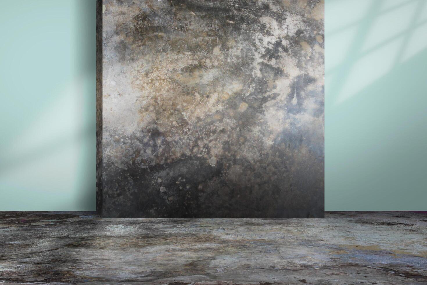 empty room with concrete wall photo