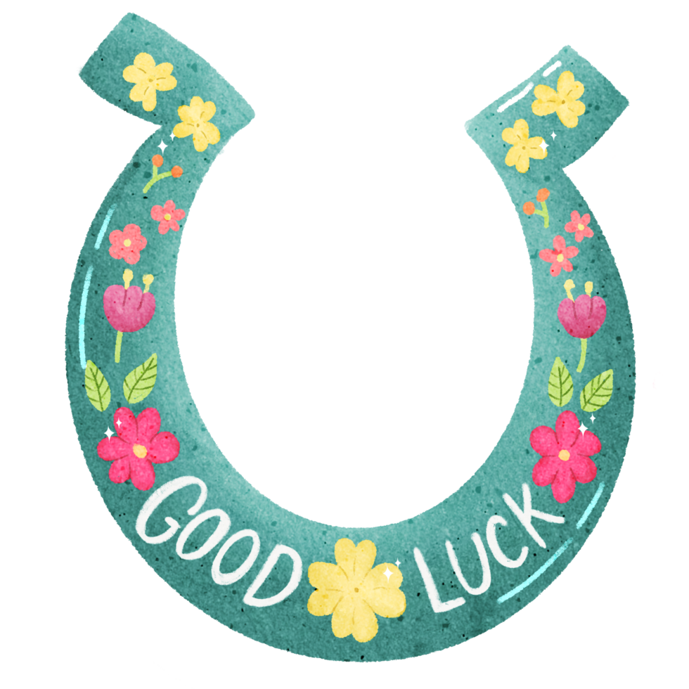good luck horseshoe clipart png