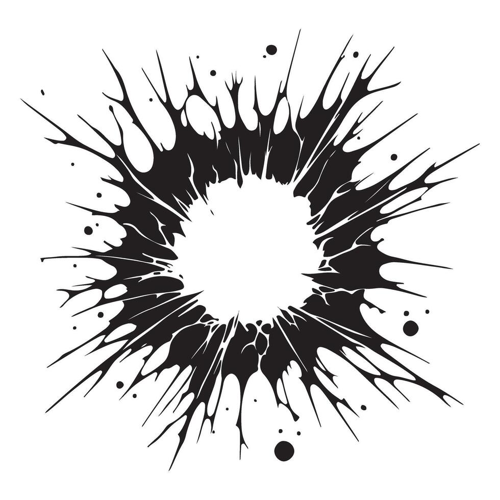 Black Explosion Burst Radial Lines Abstract Illustration Design vector