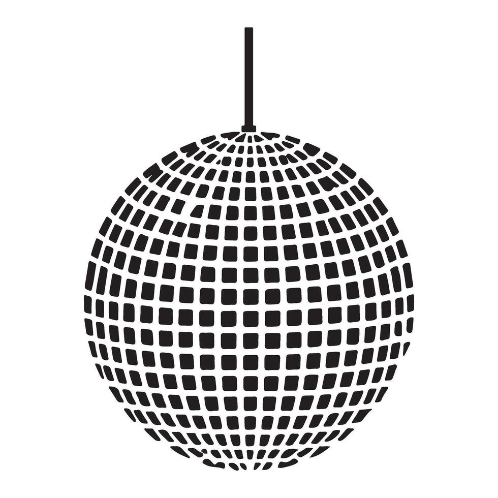 Disco Ball Illustration Party Celebration Nightclub Graphic Design vector