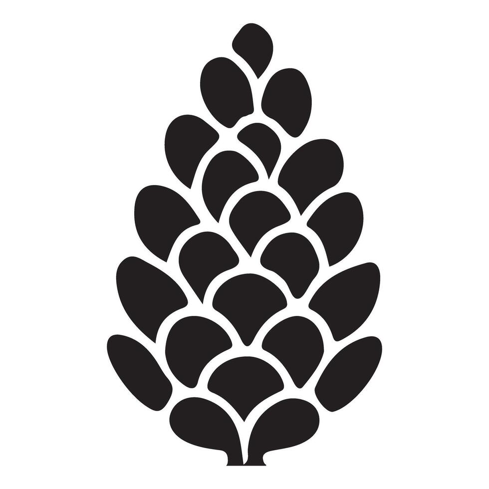 Detailed Pine Cone Illustration A Botanical Design vector