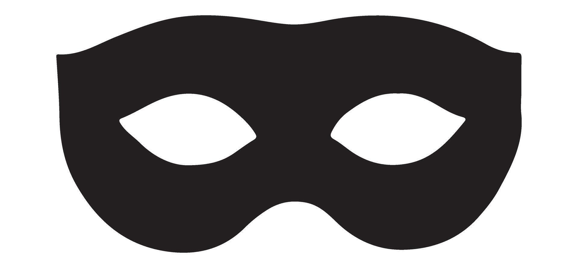 Black masquerade mask design illustration for your design projects vector