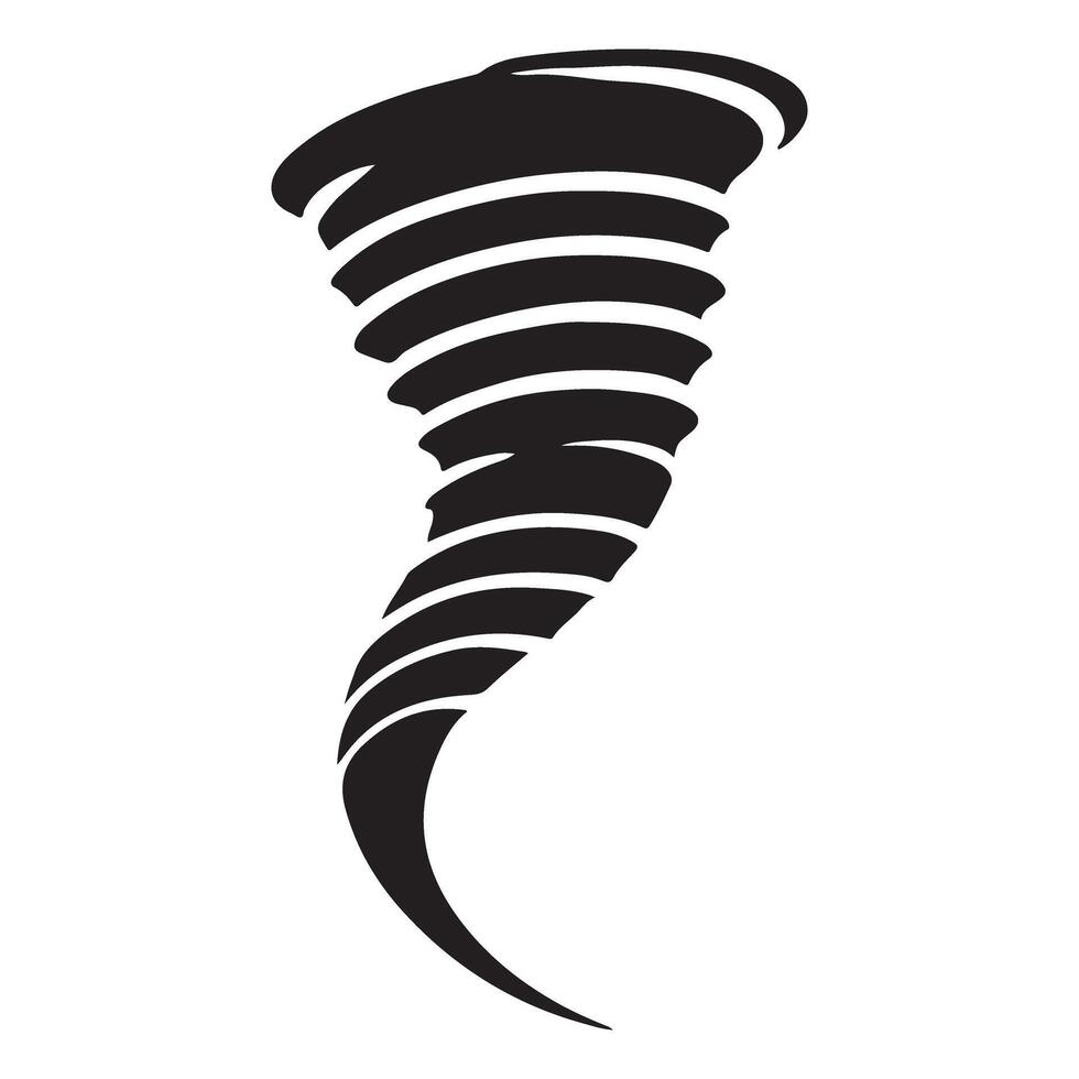 Tornado Illustration a Powerful and Destructive Natural Force vector
