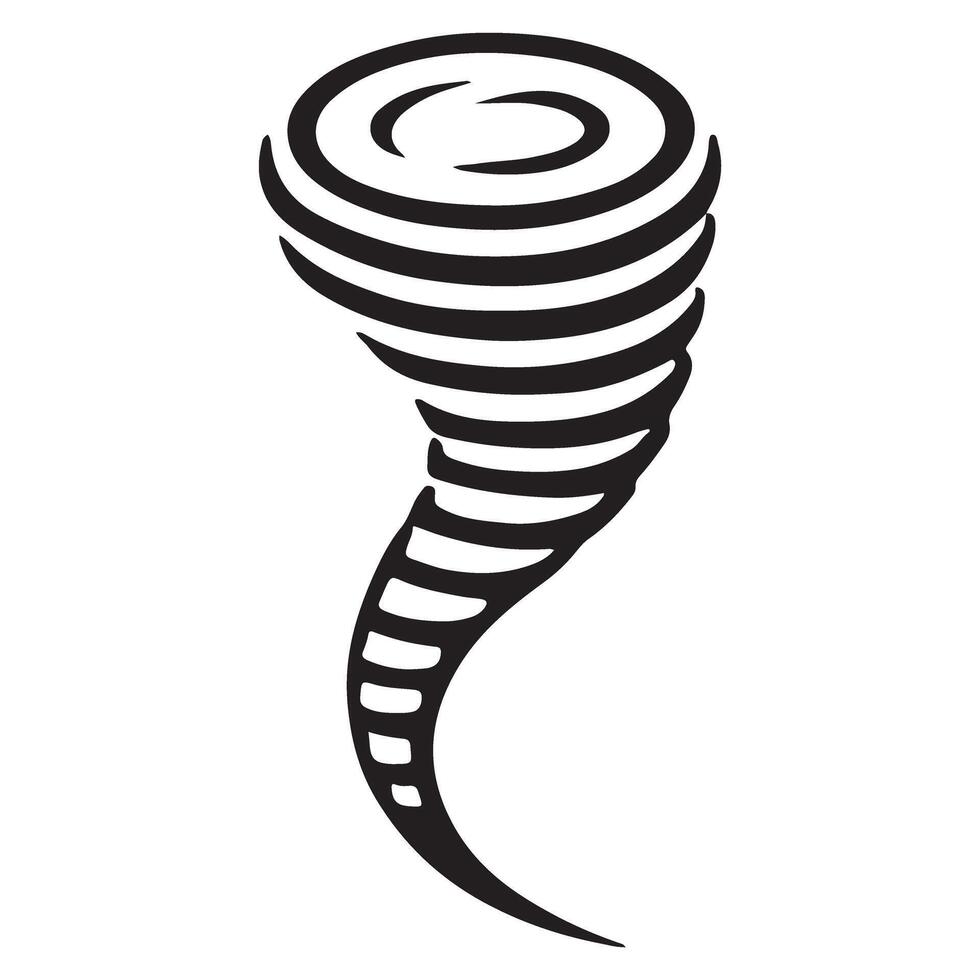 Powerful Tornado Weather Phenomenon Illustration for Climate Awareness vector