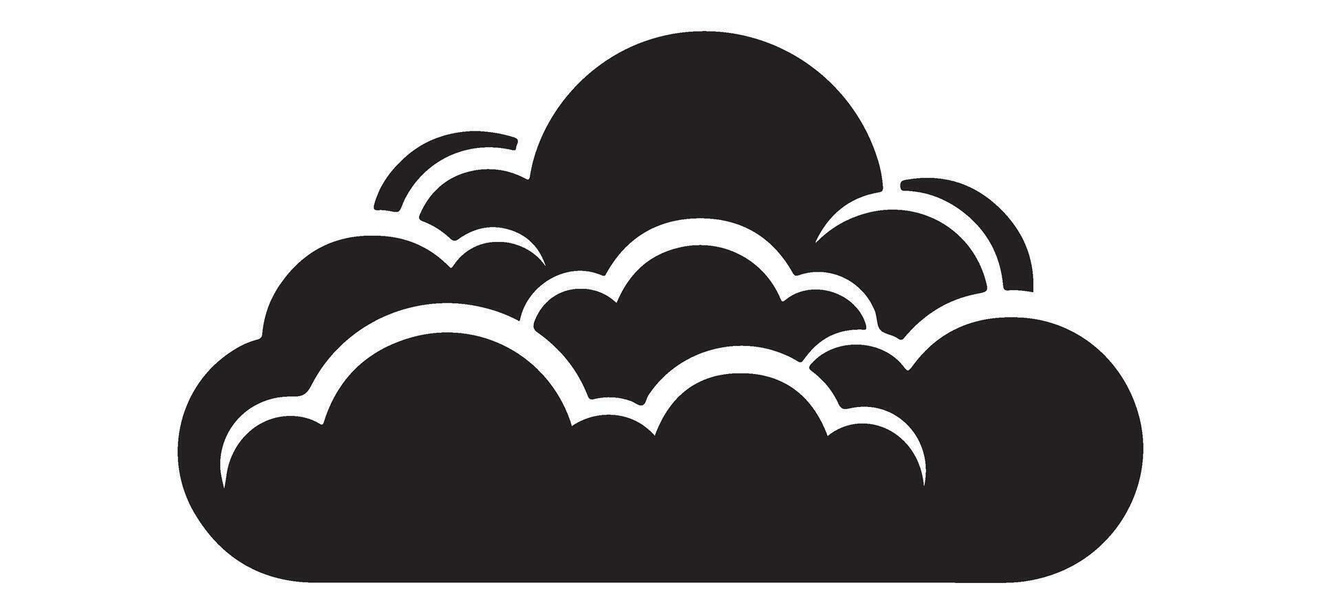 Weather cloud illustration icon design download for graphic designer vector