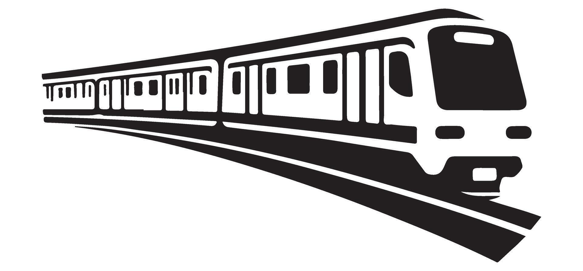 Modern Subway Train Illustration for Urban Transportation and Transit Systems vector