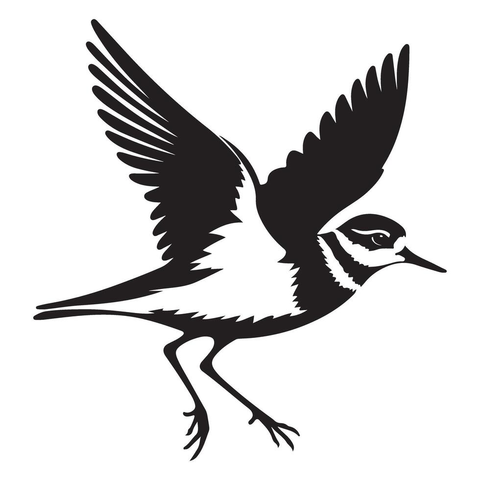 Flying bird silhouette art perfect design material asset vector