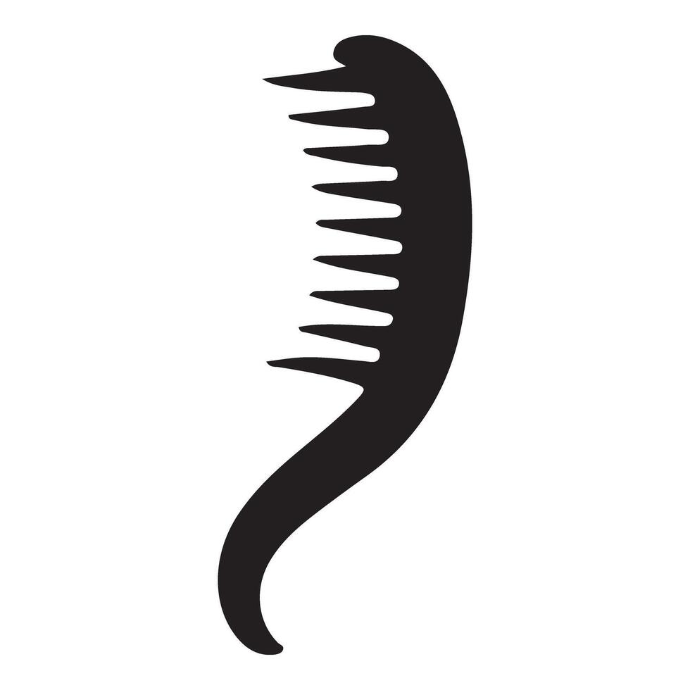 Wide Tooth Comb for Curly Hair Styling and Detangling Needs vector