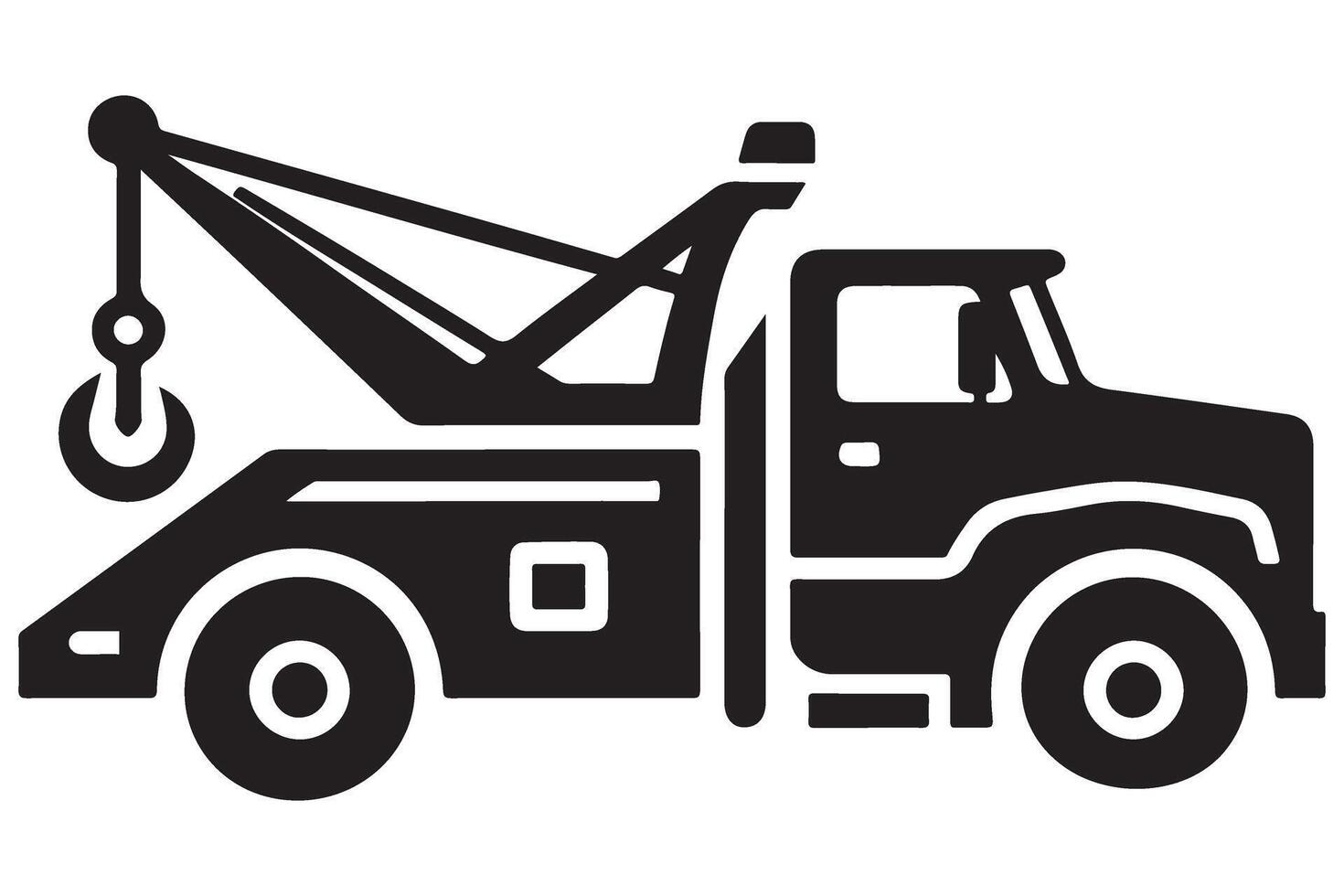 Quick Vehicle Towing Service Illustration Breakdown Assistance and Recovery vector