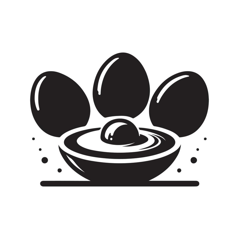 Black Egg for Web Design vector